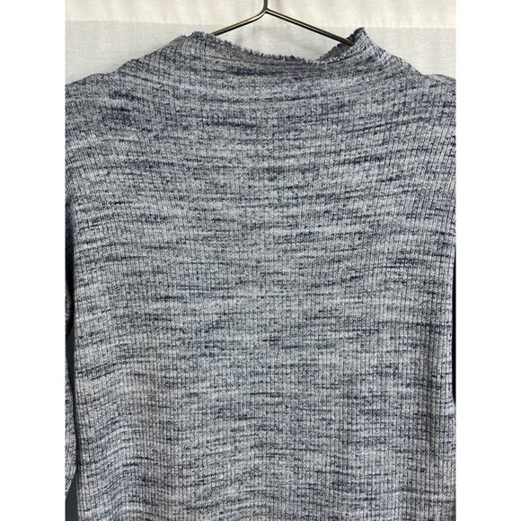 ⭐️ Nation LTD Top Mock Neck Ribbed Long Sleeve Basic Capsule Casual Quiet Luxury - Picture 2 of 6